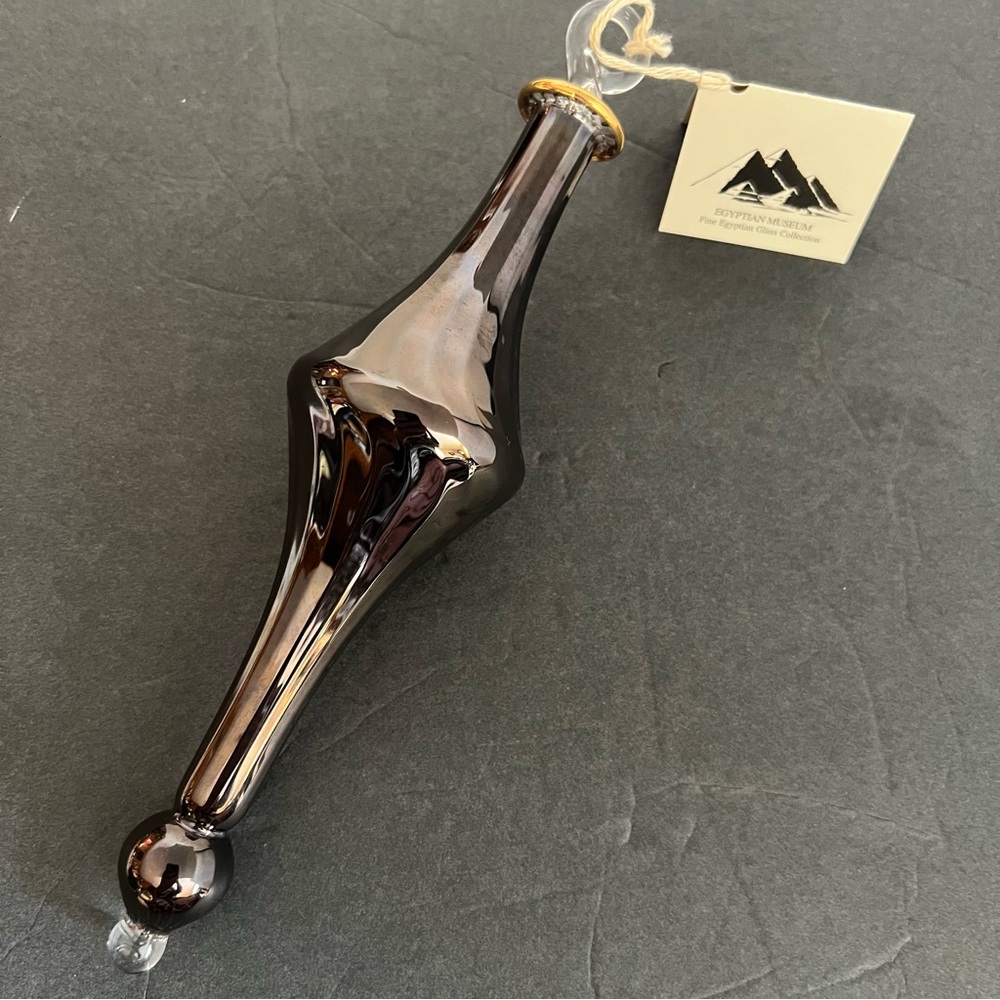 Egyptian Museum Onyx Glass Christmas Ornament 9,5”